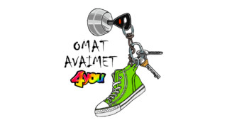 Avainnippu, jossa lukee Omat avaimet for you.